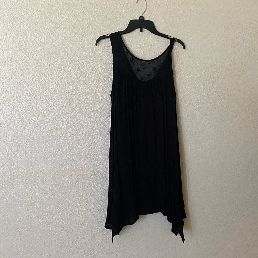 Black handkerchief cut dress NWT size XL